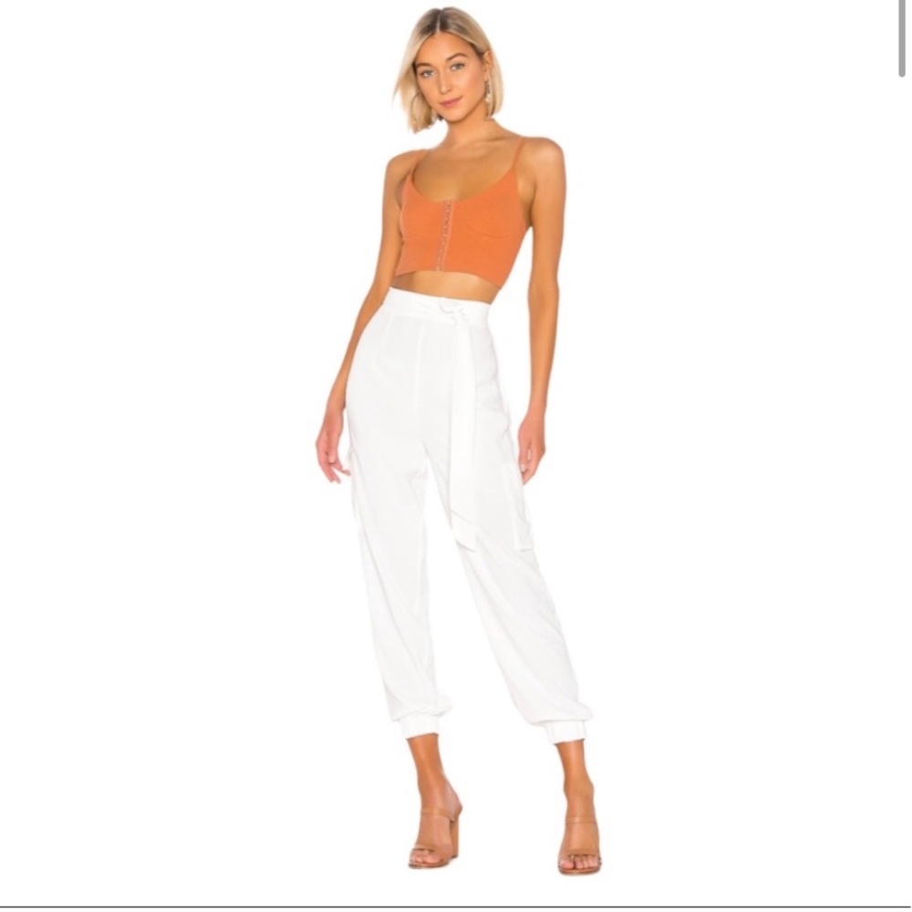 Superdown white joggers